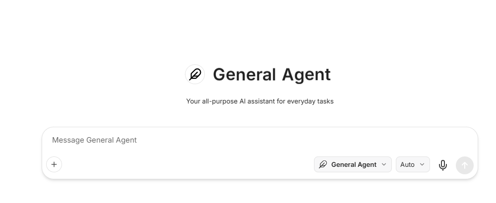 Aize Chat interface focused on the composer and model controls