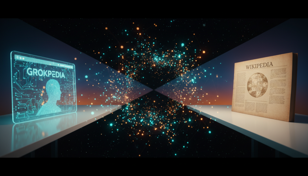 2025-11-18113-grokpedia_vs_wikipedia_split_screen